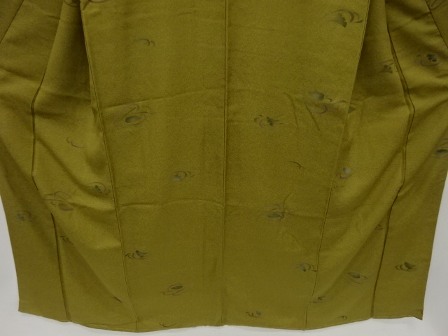  未使用品　抽象木の葉模様　小紋着物